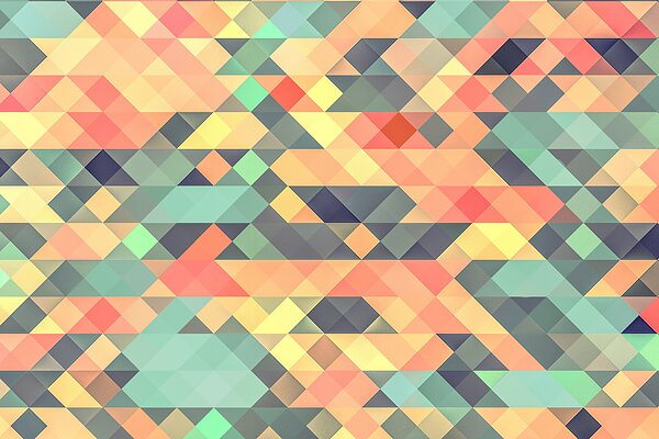 Pastelová geometrická mozaika
